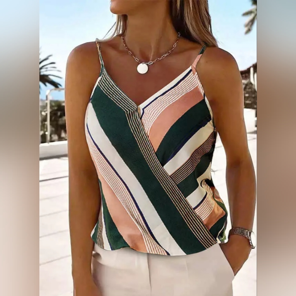 Colorful Striped Cami NWT